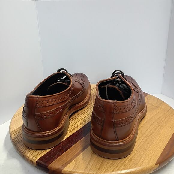 Crosby Square Cognac Leather FLEETWOOD Men’s Wingtip Shoes US 12 main image 11